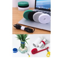 Kesilebilir Kablo  Tutucu Kulaklık Fare Airfry Ev Ofis İçin Cırt Sabitleyici Kablo Düzenleyici