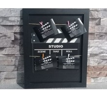 Klaket Tasarımlı İpli ve Mandallı Fotoğraf Çerçevesi No: 2