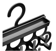 Kravat ve Şal Askısı - Takı ve Aksesuar Düzenleyici Askı - Siyah