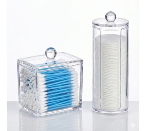 Kulak Çubuğu ve Makyaj Pamuğu Organizeri Set