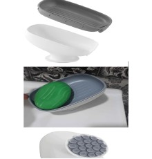 Lotus Sabunluk Çift Kademeli Giderli Vantuzlu Drenaj Katı Sabunluk