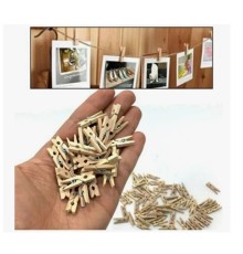 Mandal Mini Ahşap Mandal (100 Adet)