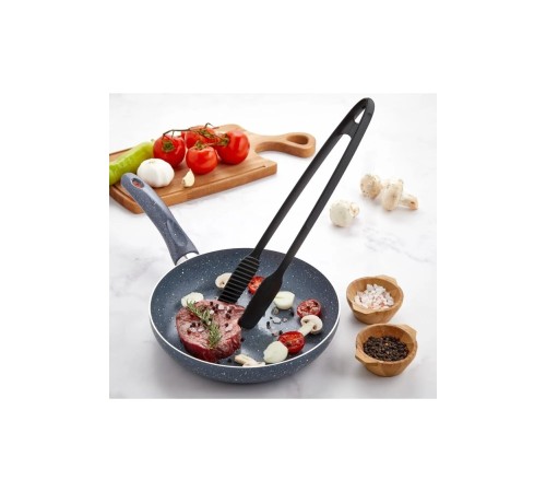 Maşa - 220 Dereceye Kadar Dayanıklı Yanmaz - Yapışmaz Plastik Izgara Maşası 30 Cm