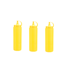 Mayonez Sos Şişesi - 1000ML Dev Boy Sarı 3 Adet