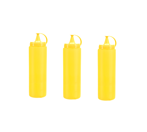 Mayonez Sos Şişesi - 1000ML Dev Boy Sarı 3 Adet Mayonez Sos Şişesi - 1000ML Dev Boy Sarı 3 Adet