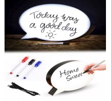 Mesaj Panosu Kalemle Yazılabilen Konuşma Balonu Görünümlü Işıklı