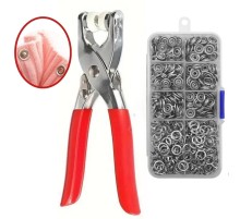 Metal 200 pcs Çıtçıt ve Pense Seti Makinesi  Bebek Elbise Çıtçıt Montaj Seti