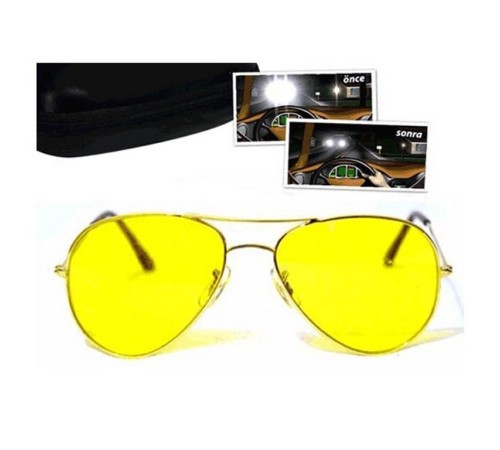 Metal Çerçeveli Anti Far Gece Görüş Gözlüğü (Damla Modeli) Metal Çerçeveli Anti Far Gece Görüş Gözlüğü (Damla Modeli)
