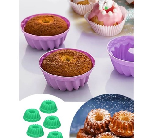 Muffin Kek Kalıbı Silikon 6 Adet Muffin Kek Kalıbı Silikon 6 Adet