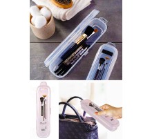 Multi Şeffaf Kapaklı Çanta İçi Saklama - Diş Fırçası - Makyaj Fırçası - Kalemlik Kutusu