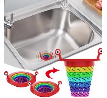 Mutfak - Banyo  Lavabo Filtresi Süzgeci Gökkuşağı Kademeli Drenaj Deliği Atık Filtresi