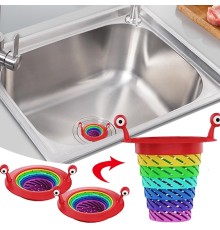 Mutfak - Banyo  Lavabo Filtresi Süzgeci Gökkuşağı Kademeli Drenaj Deliği Atık Filtresi