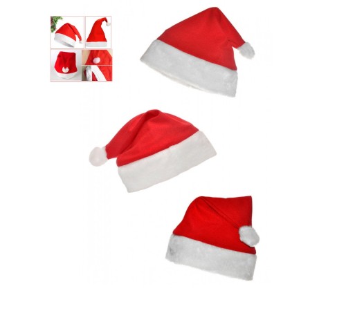 Noel Baba Şapkası 3 Adet Set