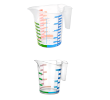 Ölçü Kabı Dereceli Renkli 1000 ML + 500 ML Set