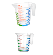 Ölçü Kabı Dereceli Renkli 1000 ML + 500 ML Set
