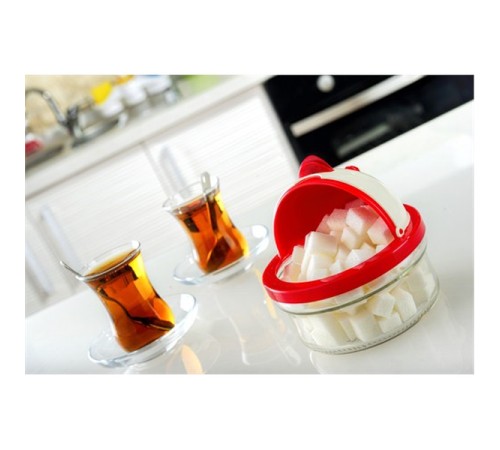 Ördek Figürlü Cam Şekerlik 420 Ml Ördek Figürlü Cam Şekerlik 420 Ml