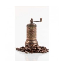 Osmanlı Motifli Kahve ve Baharat Değirmeni Bakır