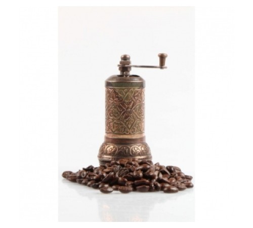 Osmanlı Motifli Kahve ve Baharat Değirmeni Bakır