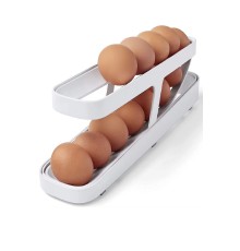 Otomatik 2 Katlı Buzdolabı Yumurta Organizeri - Yumurta Saklama Kabı - 14 Yumurta Kapasiteli