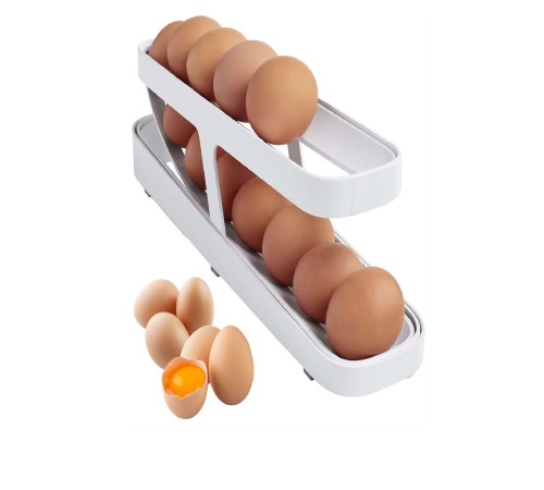 Otomatik 2 Katlı Buzdolabı Yumurta Organizeri - Yumurta Saklama Kabı - 14 Yumurta Kapasiteli Otomatik 2 Katlı Buzdolabı Yumurta Organizeri - Yumurta Saklama Kabı - 14 Yumurta Kapasiteli
