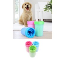 Pati Ayak Yıkama Kovası Silikon Jel Fırçalı Kedi Köpek  (Küçük)