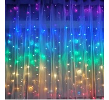 Perde Led  240 Ledli 8 Fonksiyonlu Dekor Lambası RGB