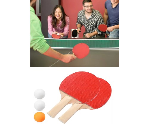 Ping Pong Masa Tenisi Seti Tenis Raketi Seti 2 Raket + 3 Ping Pong Topu  Spor Aksesuarları