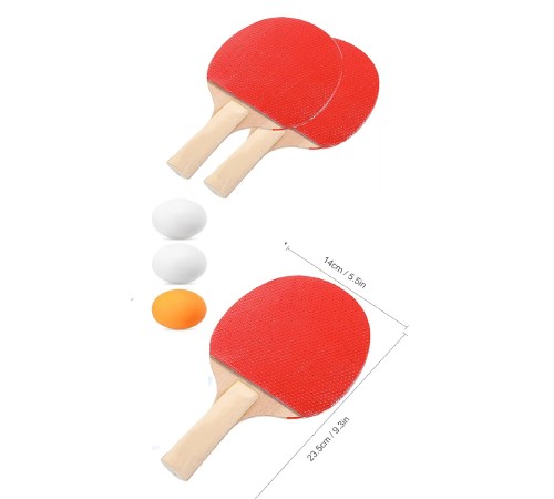 Ping Pong Masa Tenisi Seti Tenis Raketi Seti 2 Raket + 3 Ping Pong Topu  Spor Aksesuarları