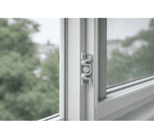 Plastik Beyaz Sineklik Çıtçıtı – Dayanıklı ve Pratik Sineklik Sabitleme Aparatı