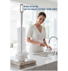 Premium Lüks Şişe ve Biberon Fırçası - Ultra Dayanıklı Profesyonel Temizlik & Kristal Parlaklık