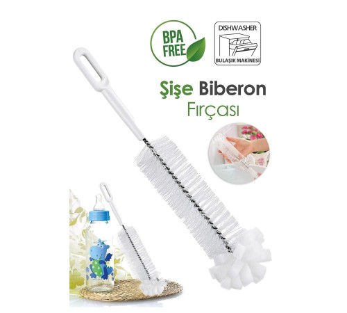 Premium Lüks Şişe ve Biberon Fırçası - Ultra Dayanıklı Profesyonel Temizlik & Kristal Parlaklık