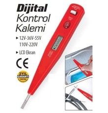 Profesyonel Dijital Kontrol Kalemi Tornavida Voltaj Ölçer