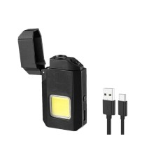 Projektör El Feneri ve Pürmüz Çakmak USB Gazsız Şarjlı Çakmak 600 Lümen