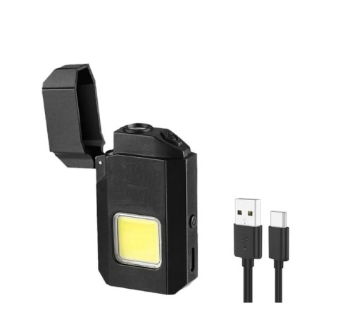 Projektör El Feneri ve Pürmüz Çakmak USB Gazsız Şarjlı Çakmak 600 Lümen Projektör El Feneri ve Pürmüz Çakmak USB Gazsız Şarjlı Çakmak 600 Lümen