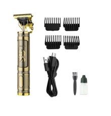 PS-033 Çelik Kasa Profesyonel T-bıçak Saç Sakal Ense Ve Çizim Tıraş Makinesi