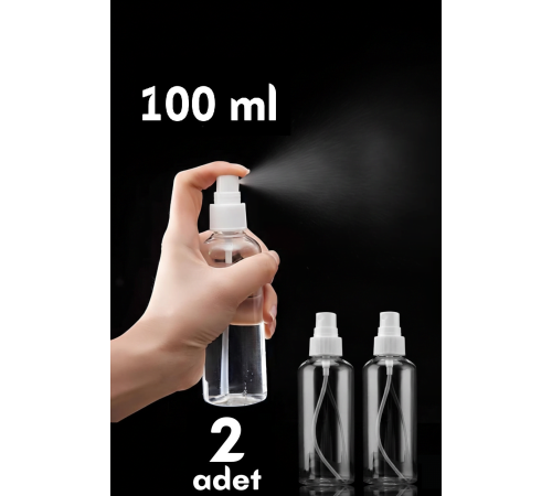 Püskürtücü Boş Sprey Şişe 100 Ml 2 ADET