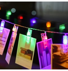 Renkli Işıklı Mandallı Fotoğraf Albümü 10 lu - RGB