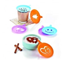 Renkli Kahve Süsleme Şablonları  - 8Li Magic Süsleme Şablonu