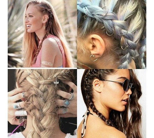 Saç Piercingi - Saç Yüzüğü - Silver Saç Piercingi - Saç Yüzüğü - Silver