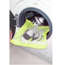 Sarı- Fermuarlı - Hassas Çamaşır Terlik  Ayakkabı Yıkama Filesi Büyük Boy