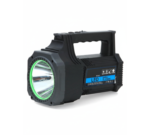 Şarjlı Dev Boy El Feneri 25W Süper Parlak LED El Lambası Kamp, Av ve Güvenlik İçin İdeal