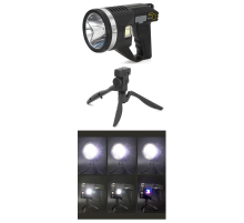 Şarjlı Dev Boy El Feneri Tripod Ayaklı Parlak LED El Lambası Kamp, Av ve Güvenlik İçin İdeal