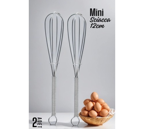 Sciacca Mini Çırpıcı Çelik 2 adet