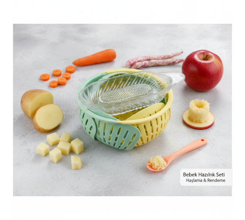 Sebze Haşlama ve Meyve Püresi Hazırlama Seti