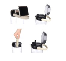 Şeffaf Matara - 2000 ml - 67,6 oz - WATERMODE Matara