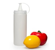 Şeffaf Sos Şişesi  - 400 ML  (3 Adet )