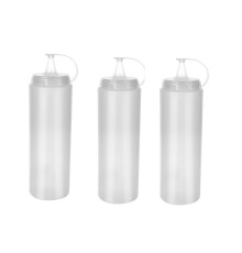 Şeffaf Sos Şişesi - 1000ML Dev Boy 3 Adet