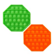Sekizgen Tek Renk Pop Push İt Anti Stres Baloncukları Bubble Fidget