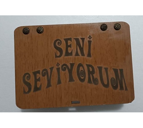 Seni Seviyorum Ahşap Hediye Kutusu Sevgiliye Hediye Seni Seviyorum Ahşap Hediye Kutusu Sevgiliye Hediye