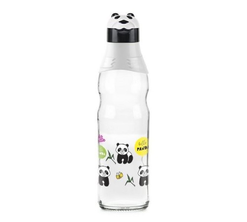 Sevimli Panda Tasarımlı Cam Suluk Sızdırmaz 1000 ML Sevimli Panda Tasarımlı Cam Suluk Sızdırmaz 1000 ML
